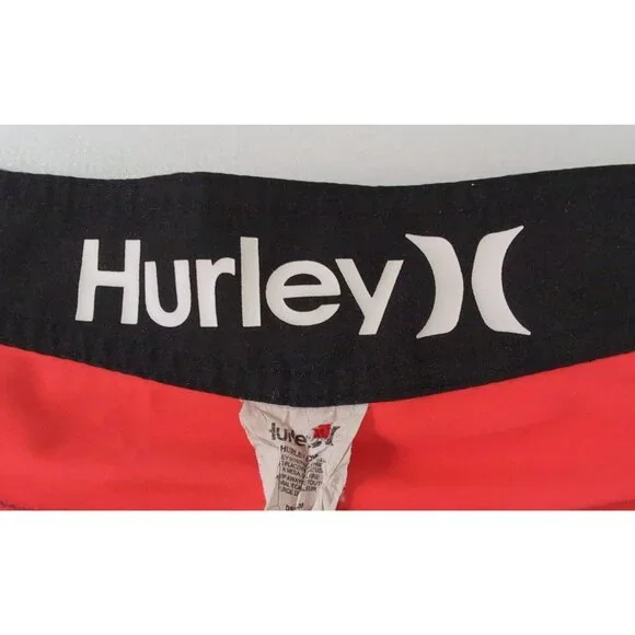 Hurley‎ Phantom Board Shorts Mens 36 Orange Blue Quick Dry Swim Beach Surf - Picture 6 of 10